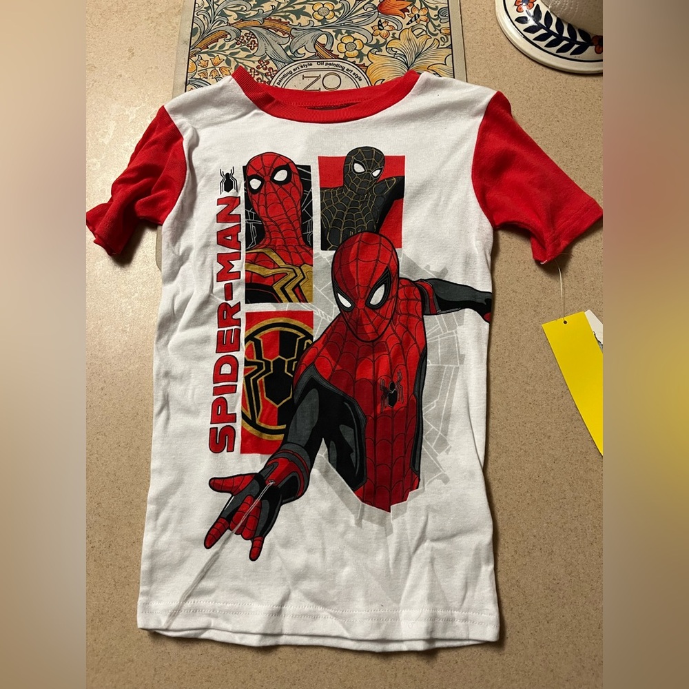 NWT Marvel Studios Spider-Man Pajama T-shirt Top - 10